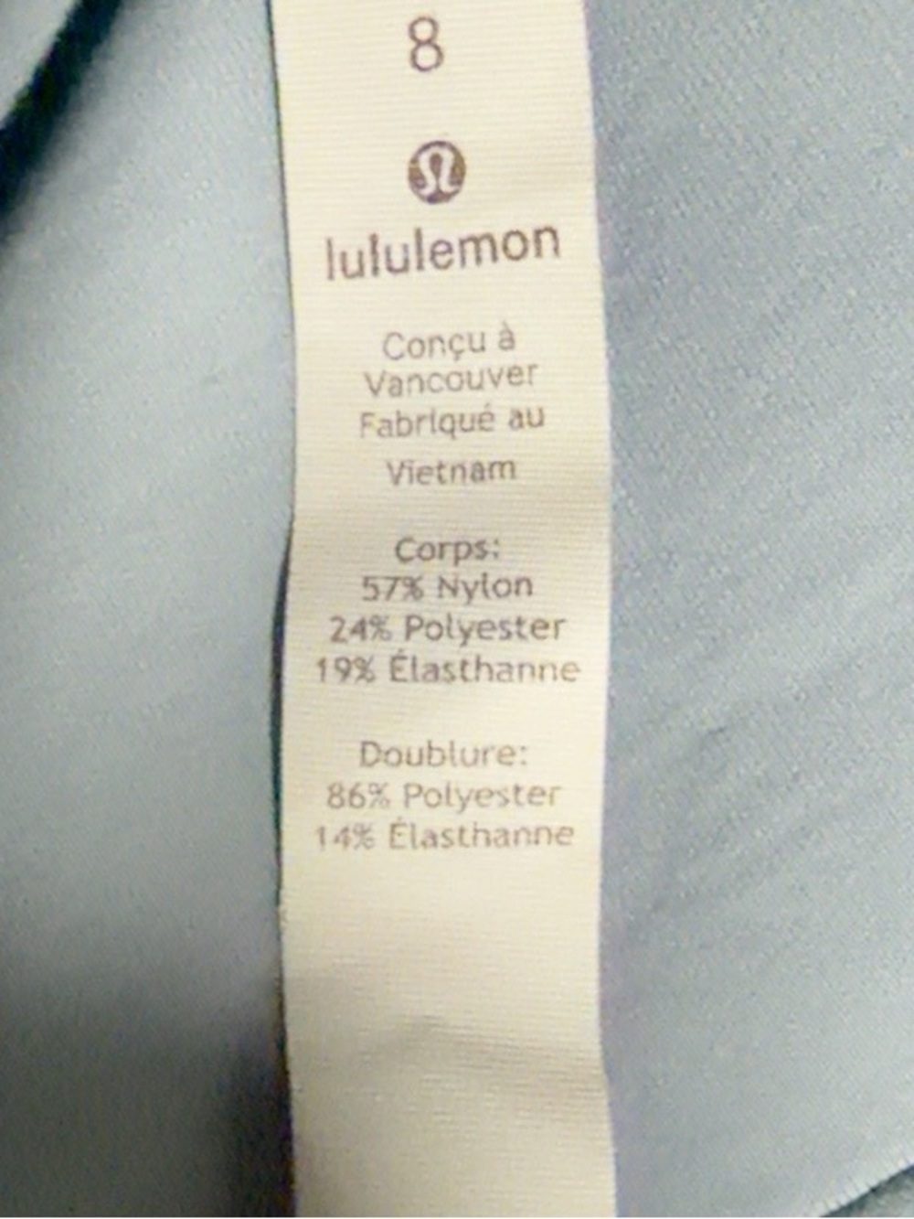 Lululemon Full Flourish Pullover Chambray Luxtreme Spacer Size 8 - Picture 4 of 7